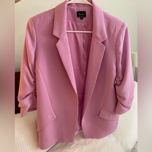 Bardot Tuck Sleeve Blazer Pink